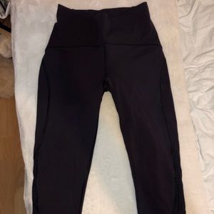 Lululemon cropped dark purple leggings